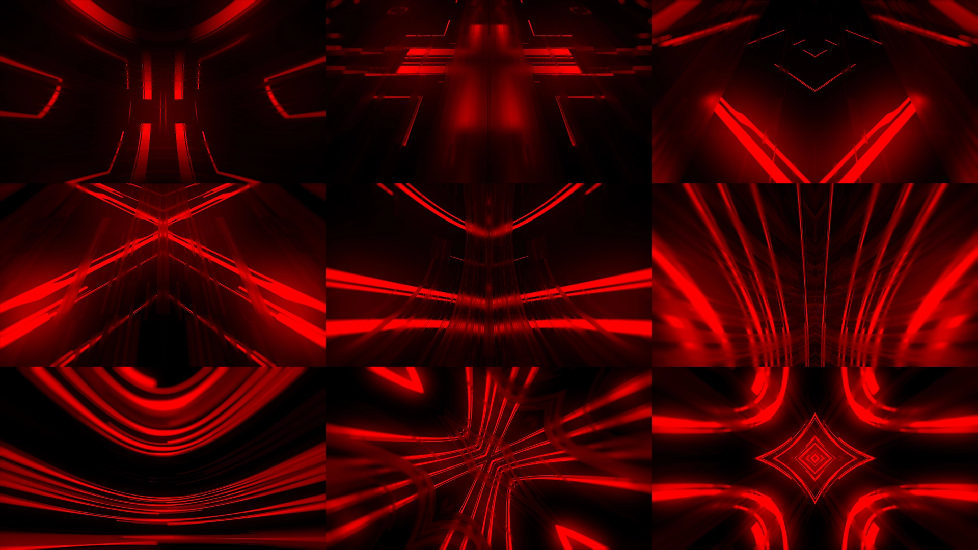 NEW RED, Red, Orange, Pink, Fractal art, Symmetry, Graphics, Graphic design, Triangle, VJ Pack created by Proto, Protobacillus, Protoloops, Video loop
