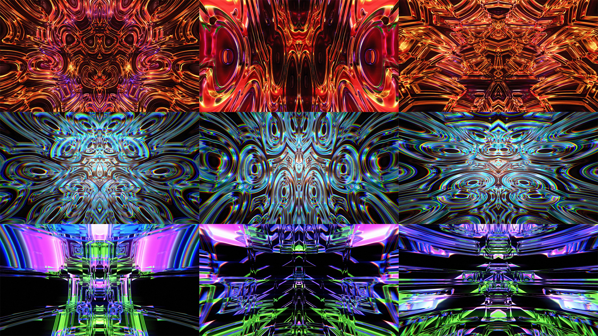 Living Chrome, Blue, Art, Visual arts, Fractal art, Purple, Symmetry, Graphic design, Graphics, Psychedelic art, Design, VJ Pack created by Proto, Protobacillus, Protoloops, Video loop