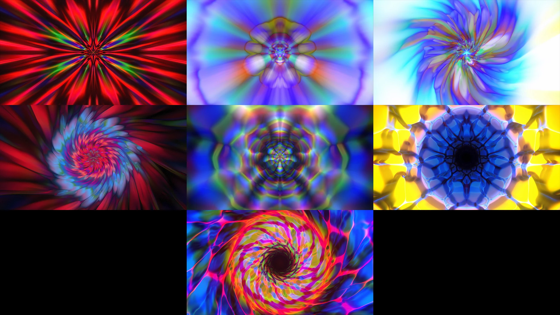 TRANCE GATEWAY, Vibrant kaleidoscopic video loops from the Protoloops VJ Pack by Protobacillus. Perfect for visual effects.