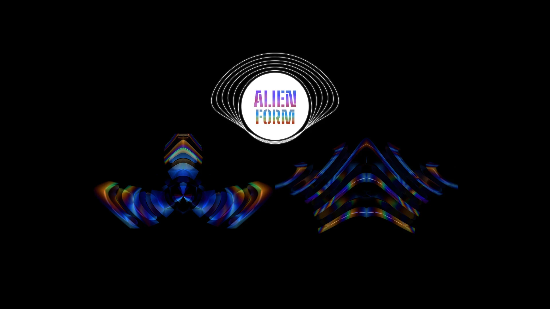 ALIEN FORM, Darkness, Night, Graphic design, Graphics, Neon, VJ Pack created by Proto, Protobacillus, Protoloops, Video loop