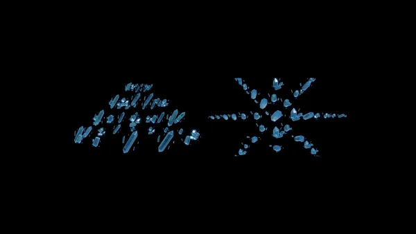 AQUA QUARTZ, Night, Darkness, Midnight, Graphics, Science, Snowflake, VJ Pack created by Proto, Protobacillus, Protoloops, Video loop