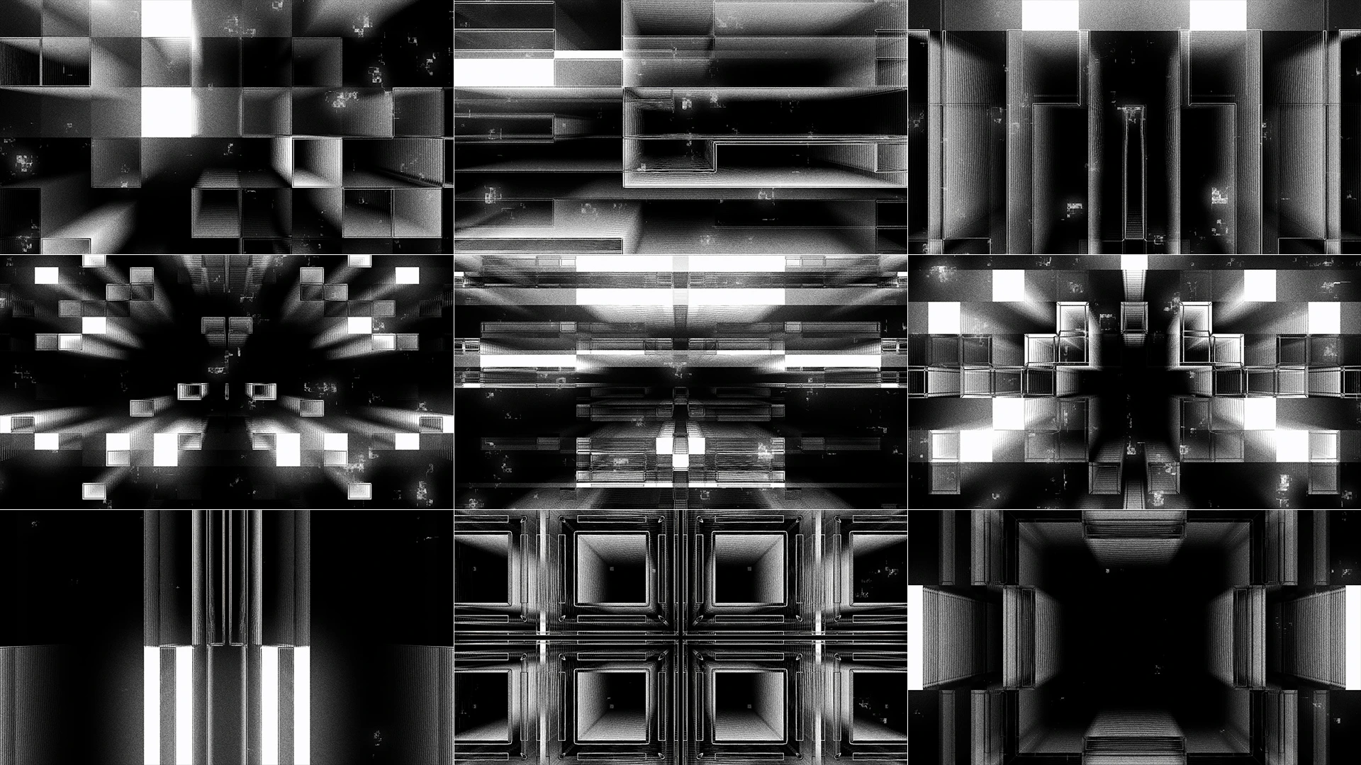 BRUTAL TECHNO, White, Monochrome photography, Monochrome, Black and white, Grey, Silver, Symmetry, Design, VJ Pack created by Proto, Protobacillus, Protoloops, Video loop