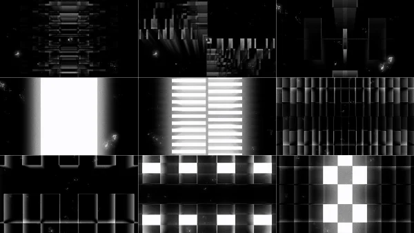 BRUTAL TECHNO, White, Black and white, Monochrome, VJ Pack created by Proto, Protobacillus, Protoloops, Video loop