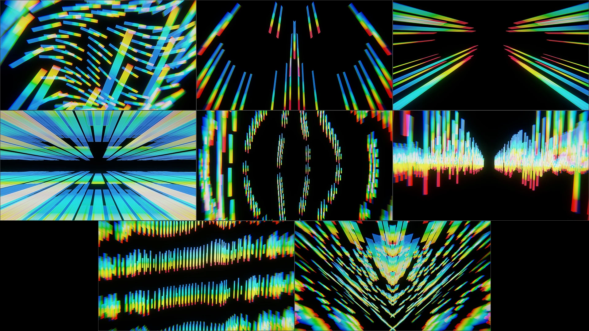 DIGITAL OUTERSPACE | Side A, Blue, Symmetry, Graphic design, Graphics, VJ Pack created by Proto, Protobacillus, Protoloops, Video loop
