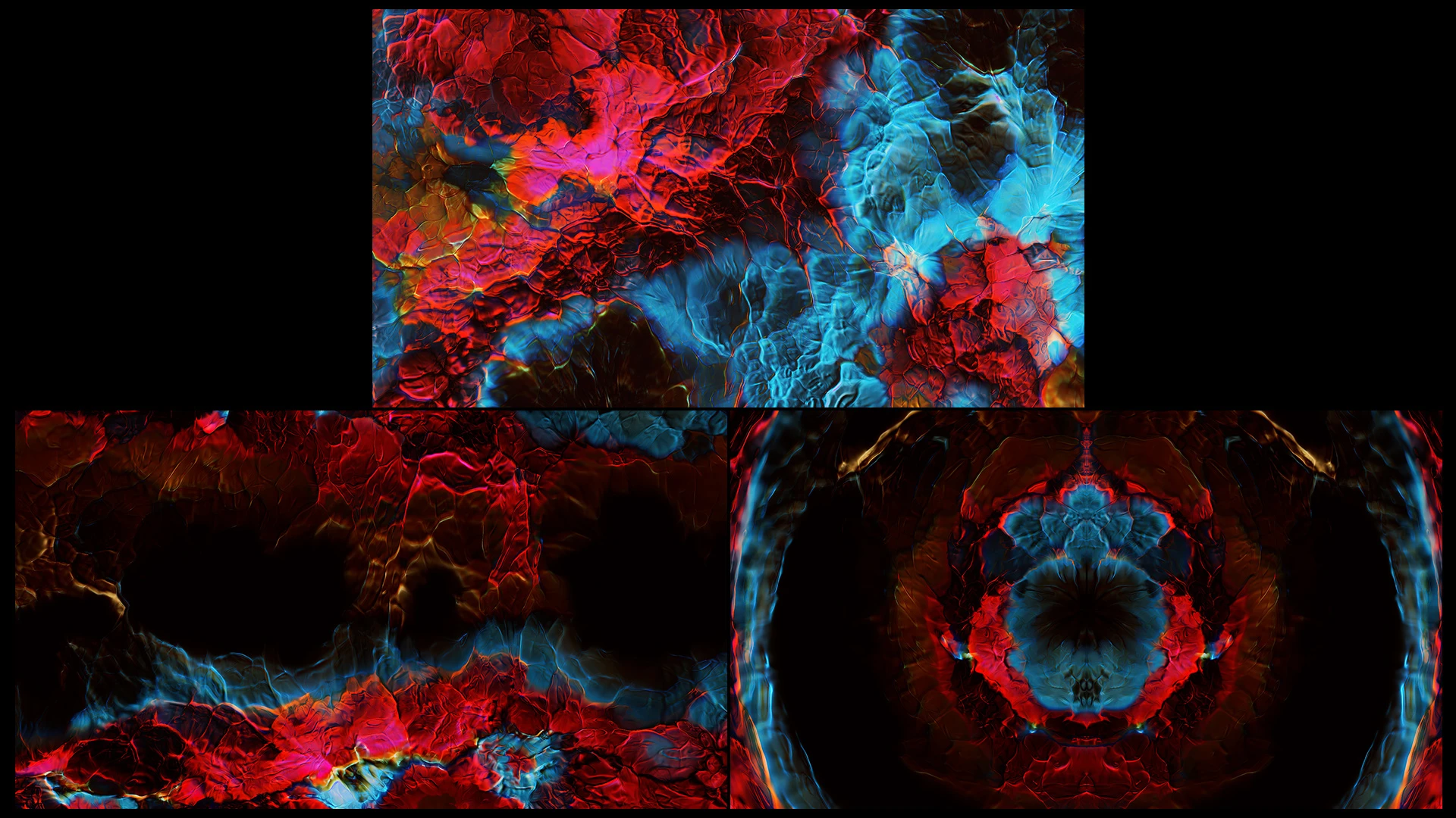 FIRESTORM, Red, Orange, Fractal art, Graphics, Graphic design, Modern art, VJ Pack created by Proto, Protobacillus, Protoloops, Video loop