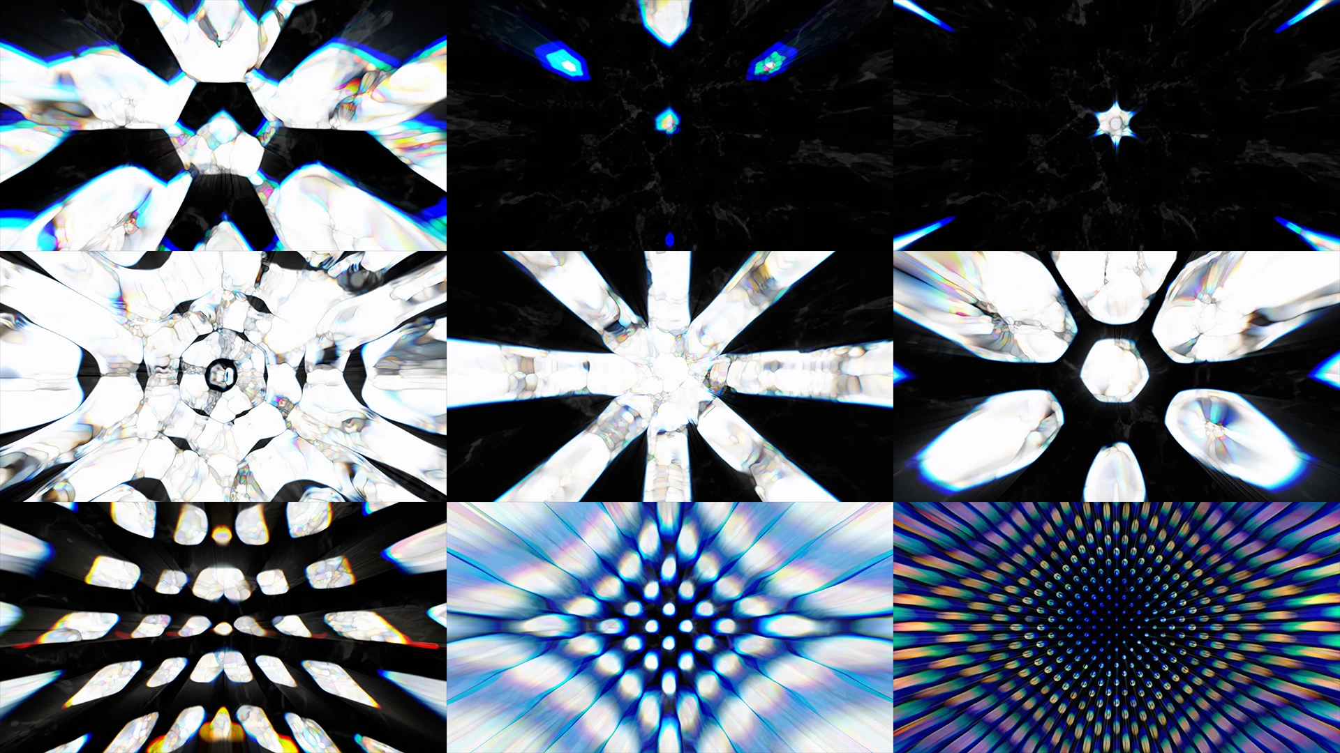 NEUROPLASTICITY, Symmetry, Silver, Triangle, Graphics, Fractal art, Pattern, Motif, Graphic design, VJ Pack created by Proto, Protobacillus, Protoloops, Video loop