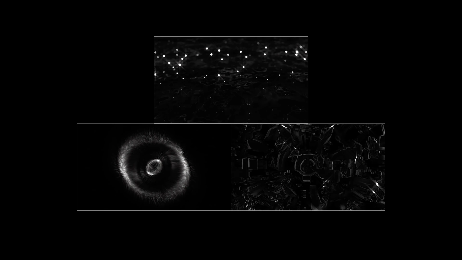 INFERNO, Monochrome photography, Monochrome, Night, Science, Fractal art, VJ Pack created by Proto, Protobacillus, Protoloops, Video loop