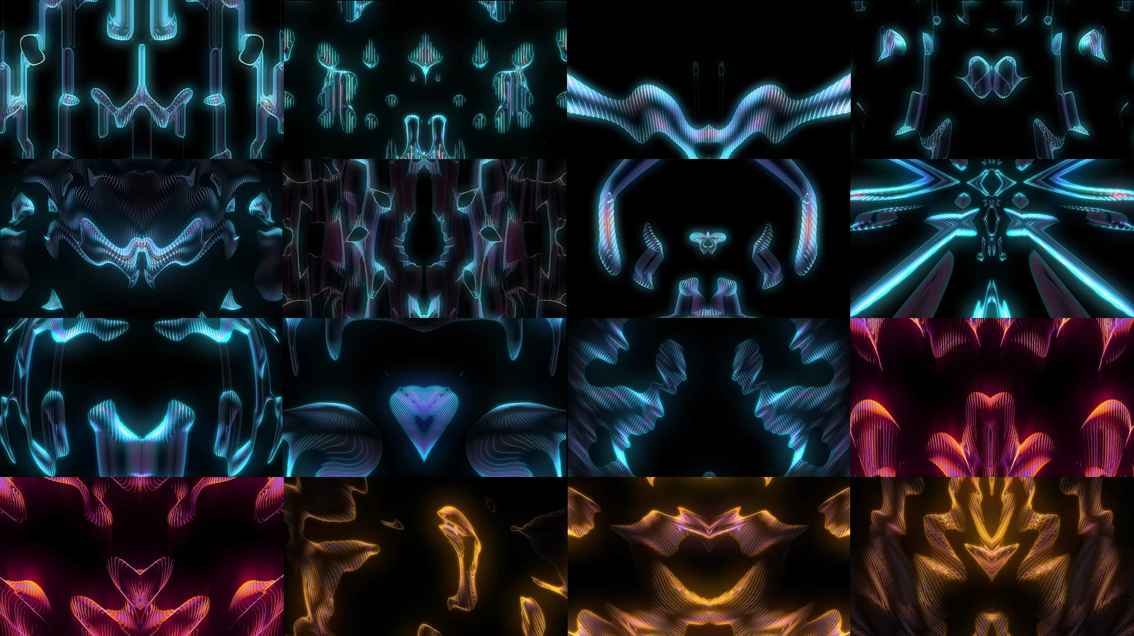 HYDROMEDUSA, Fractal art, Graphics, Symmetry, Design, Graphic design, VJ Pack created by Proto, Protobacillus, Protoloops, Video loop