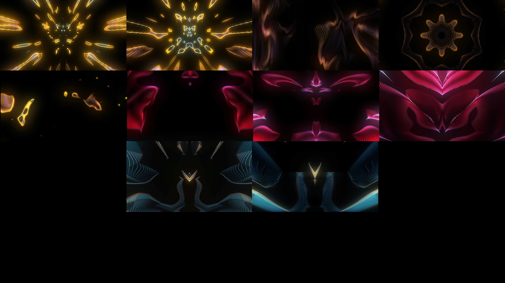 HYDROMEDUSA, Red, Fractal art, Graphics, Symmetry, Graphic design, Night, VJ Pack created by Proto, Protobacillus, Protoloops, Video loop