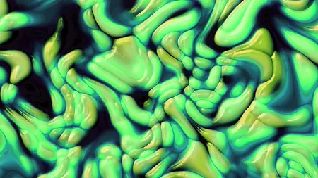 Blue, Green, Fractal art, Modern art, Graphics, VJ Pack created by Proto, Protobacillus, Protoloops, Video loop