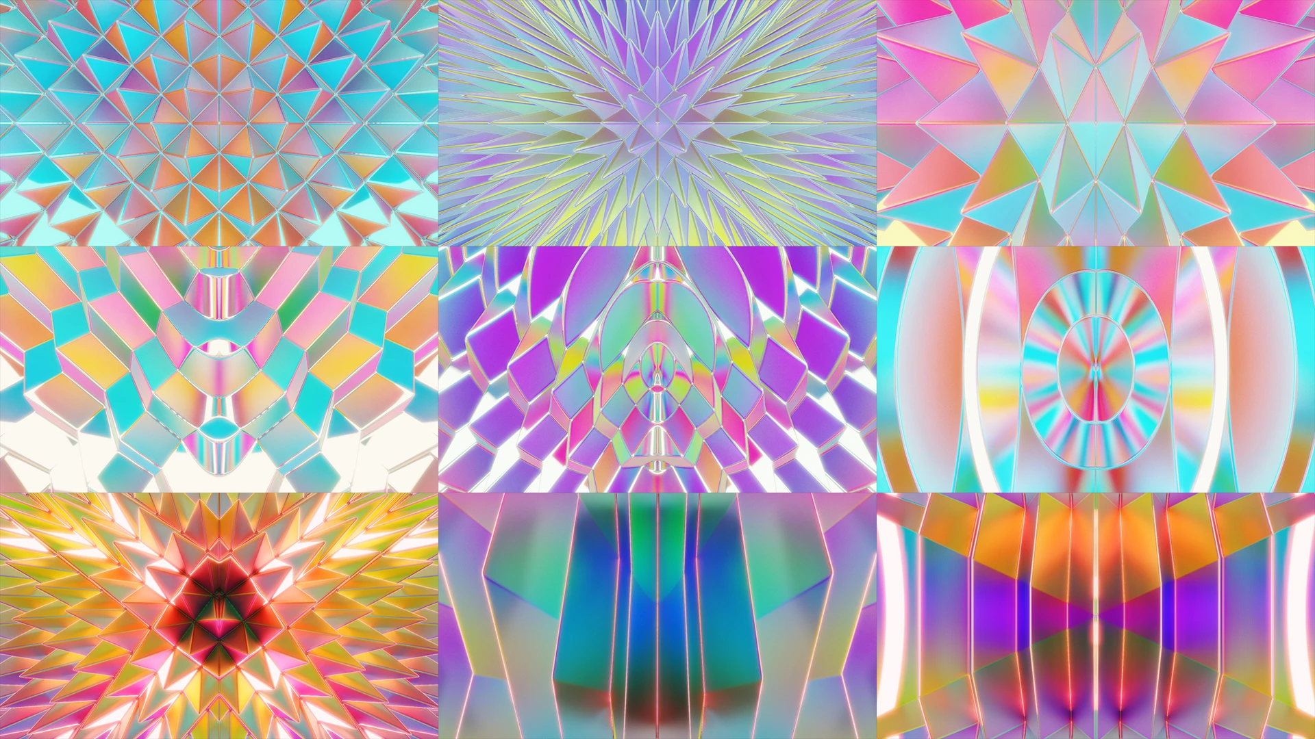 LUMINOUS DANCE, Blue, Art, Orange, Pink, Purple, Triangle, Symmetry, Graphics, Graphic design, Design, VJ Pack created by Proto, Protobacillus, Protoloops, Video loop