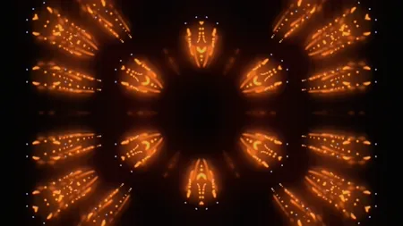 Orange, Brown, Symmetry, Graphics, Night, Fractal art, Heat, VJ Pack created by Proto, Protobacillus, Protoloops, Video loop