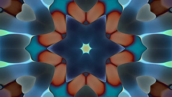 Protoloop_T_72_quality_sample Blue, Symmetry, Fractal art, Graphics, Graphic design, VJ Pack created by Proto, Protobacillus, Protoloops, Video loop