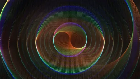 Blue, Yellow, Orange, Spiral, Fractal art, Graphics, Graphic design, Vortex, Science, VJ Pack created by Proto, Protobacillus, Protoloops, Video loop
