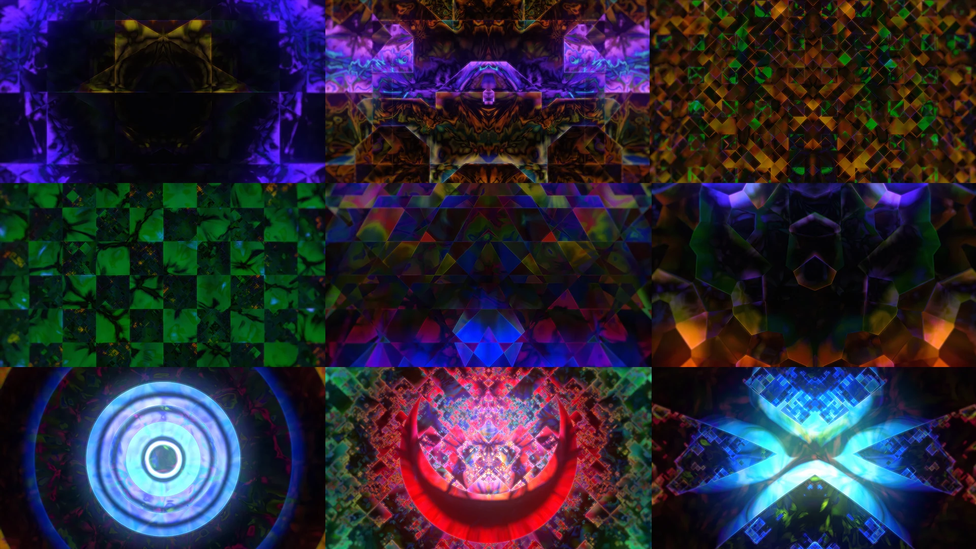 SECRETS, Blue, Art, Fractal art, Purple, Symmetry, Graphic design, Graphics, Design, Triangle, Motif, VJ Pack created by Proto, Protobacillus, Protoloops, Video loop