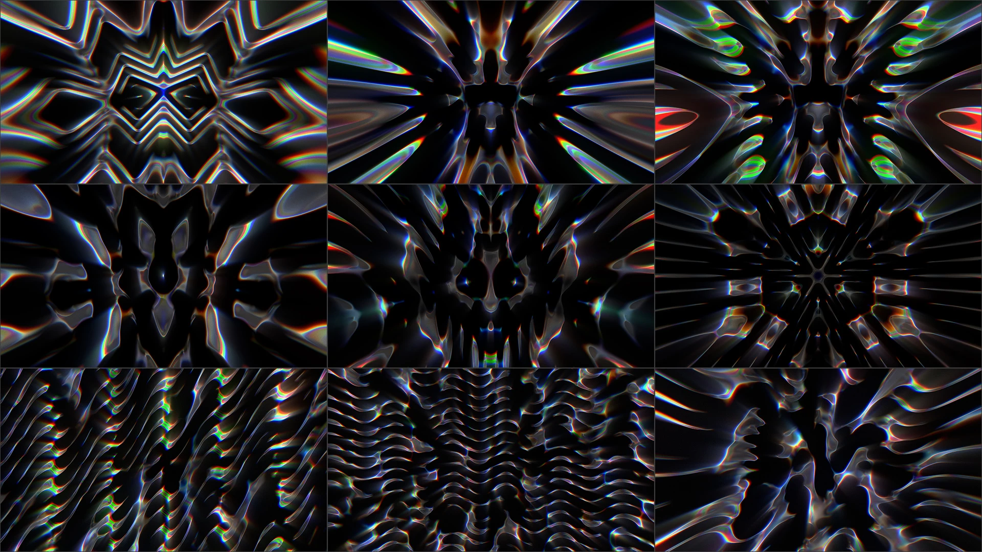 SHADOW HUE, Symmetry, Fractal art, Graphics, Motif, Psychedelic art, Pattern, VJ Pack created by Proto, Protobacillus, Protoloops, Video loop