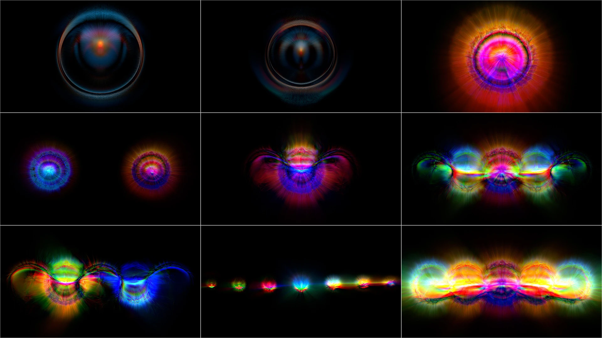 SOLID SHADOW, Red, Orange, Fractal art, Graphics, Graphic design, Neon, Science, VJ Pack created by Proto, Protobacillus, Protoloops, Video loop