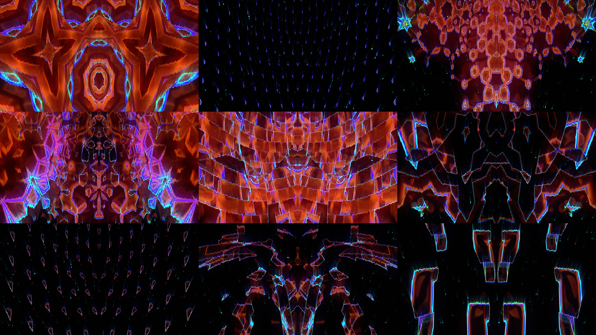 TARTARUS GATE, Orange, Fractal art, Symmetry, Graphics, Graphic design, VJ Pack created by Proto, Protobacillus, Protoloops, Video loop