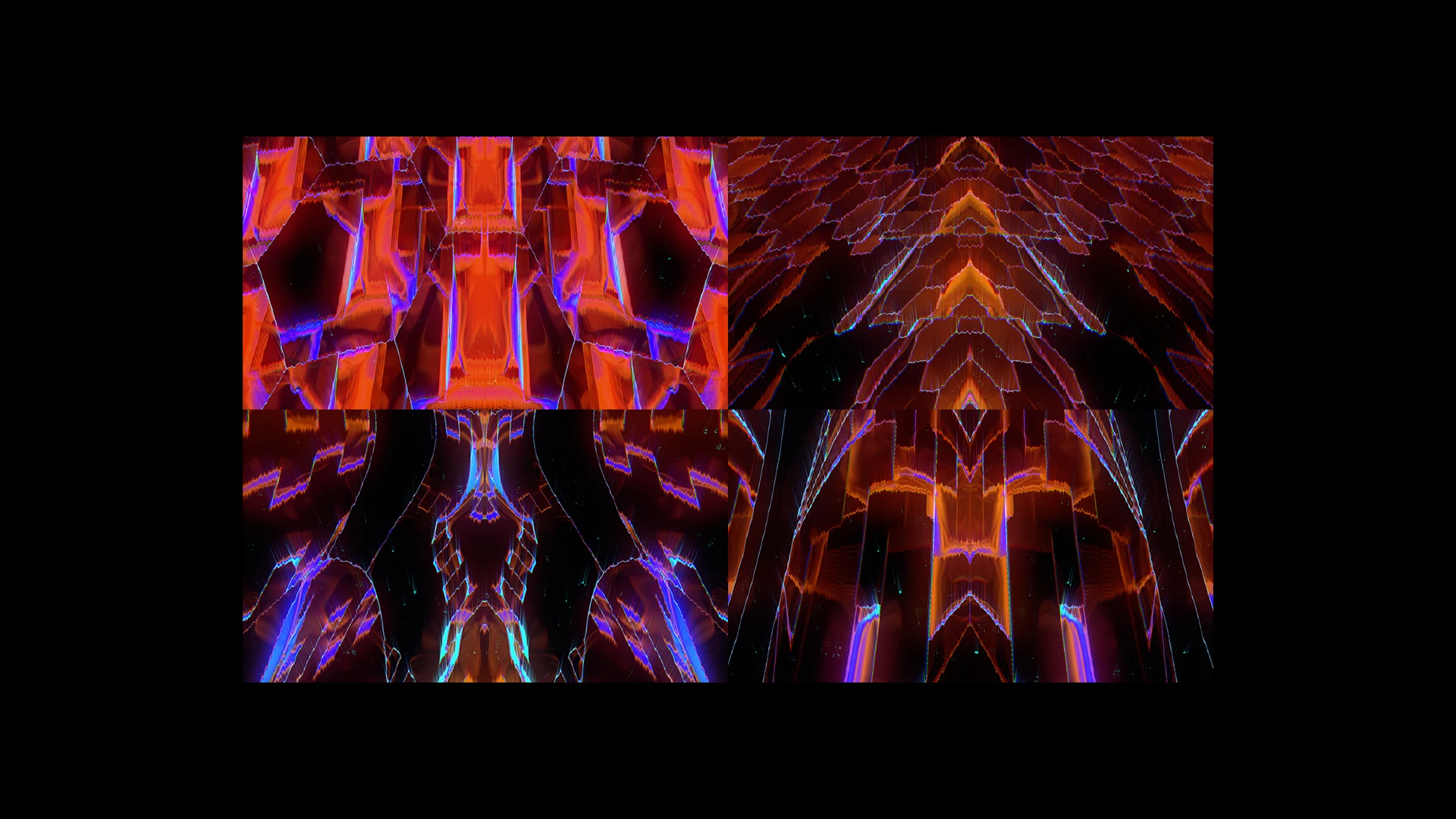 TARTARUS GATE, Red, Orange, Symmetry, Fractal art, Graphics, Graphic design, VJ Pack created by Proto, Protobacillus, Protoloops, Video loop