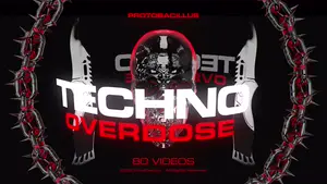 Techno_Overdose_cover_animated TECHNO OVERDOSE, Logo, Advertising, Graphic design, Graphics, Night, VJ Pack created by Proto, Protobacillus, Protoloops, Video loop