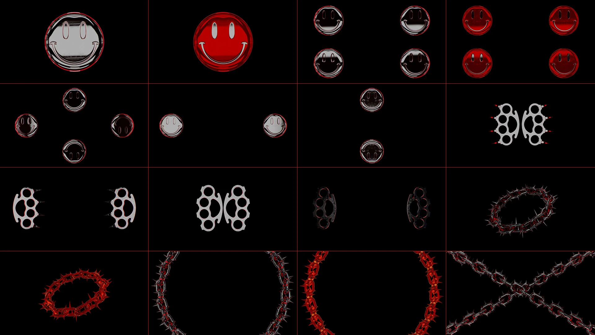TECHNO OVERDOSE, Red, Symbol, Graphics, Graphic design, VJ Pack created by Proto, Protobacillus, Protoloops, Video loop