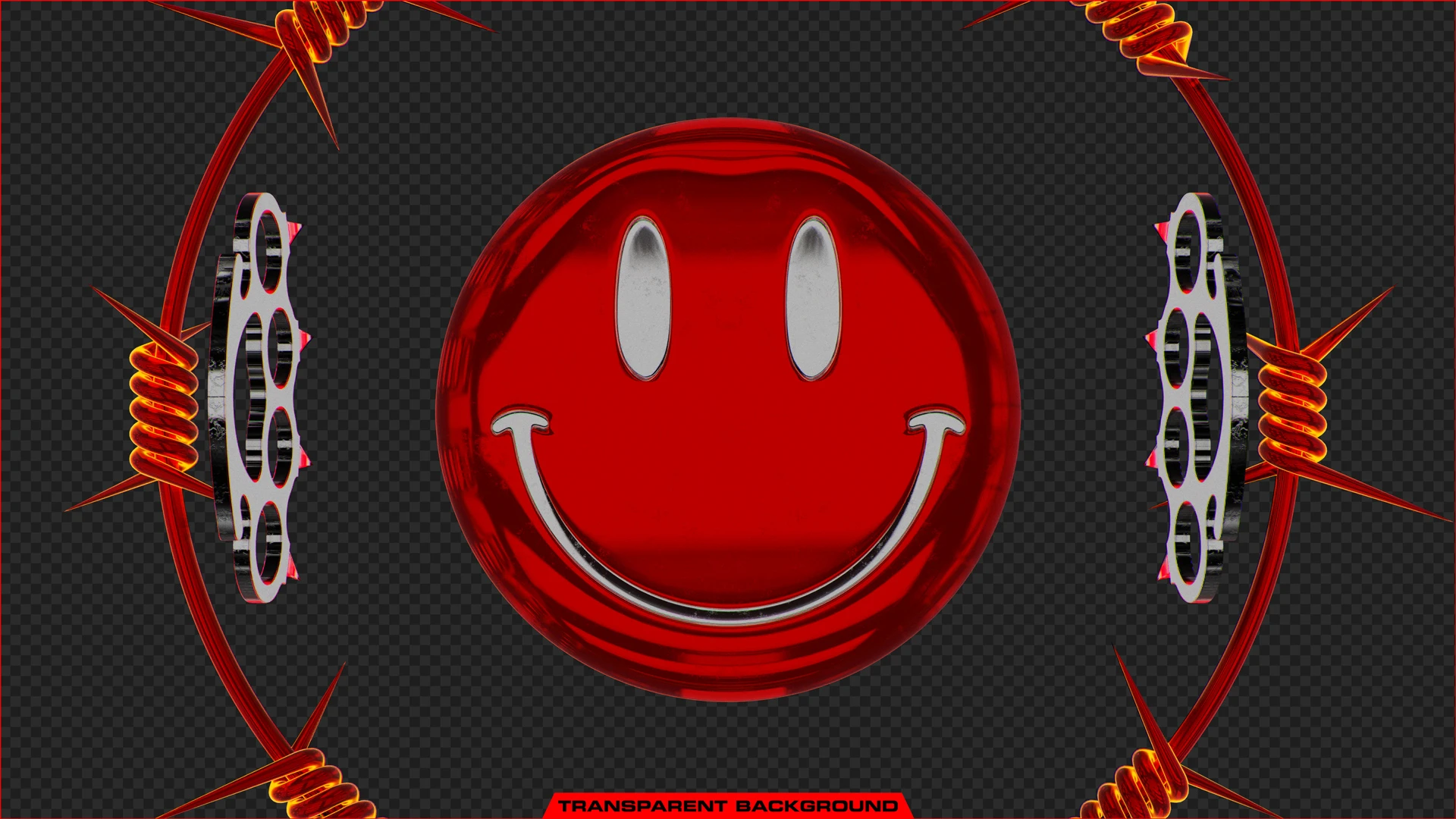 TECHNO OVERDOSE, Red, Symbol, Graphics, Graphic design, Smiley, Emoticon, Clip art, Neon, VJ Pack created by Proto, Protobacillus, Protoloops, Video loop