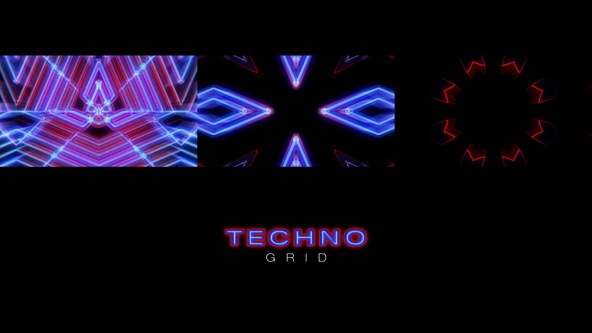 TECHNO GRID, Blue, Red, Neon, Technology, Graphic design, Graphics, Visual Effect Lighting, Electronic signage, Triangle, Night, VJ Pack created by Proto, Protobacillus, Protoloops, Video loop