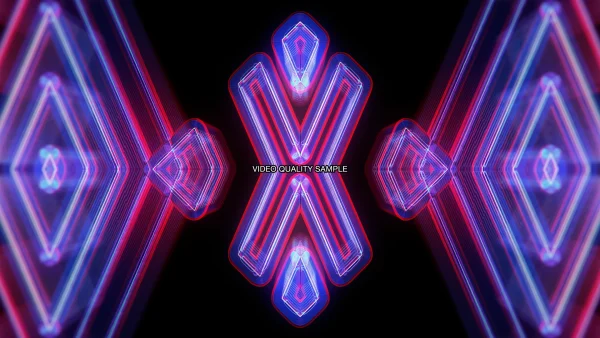 TECHNO GRID, Blue, Red, Pink, Neon, Triangle, Symmetry, Graphics, Graphic design, Visual Effect Lighting, Fractal art, VJ Pack created by Proto, Protobacillus, Protoloops, Video loop