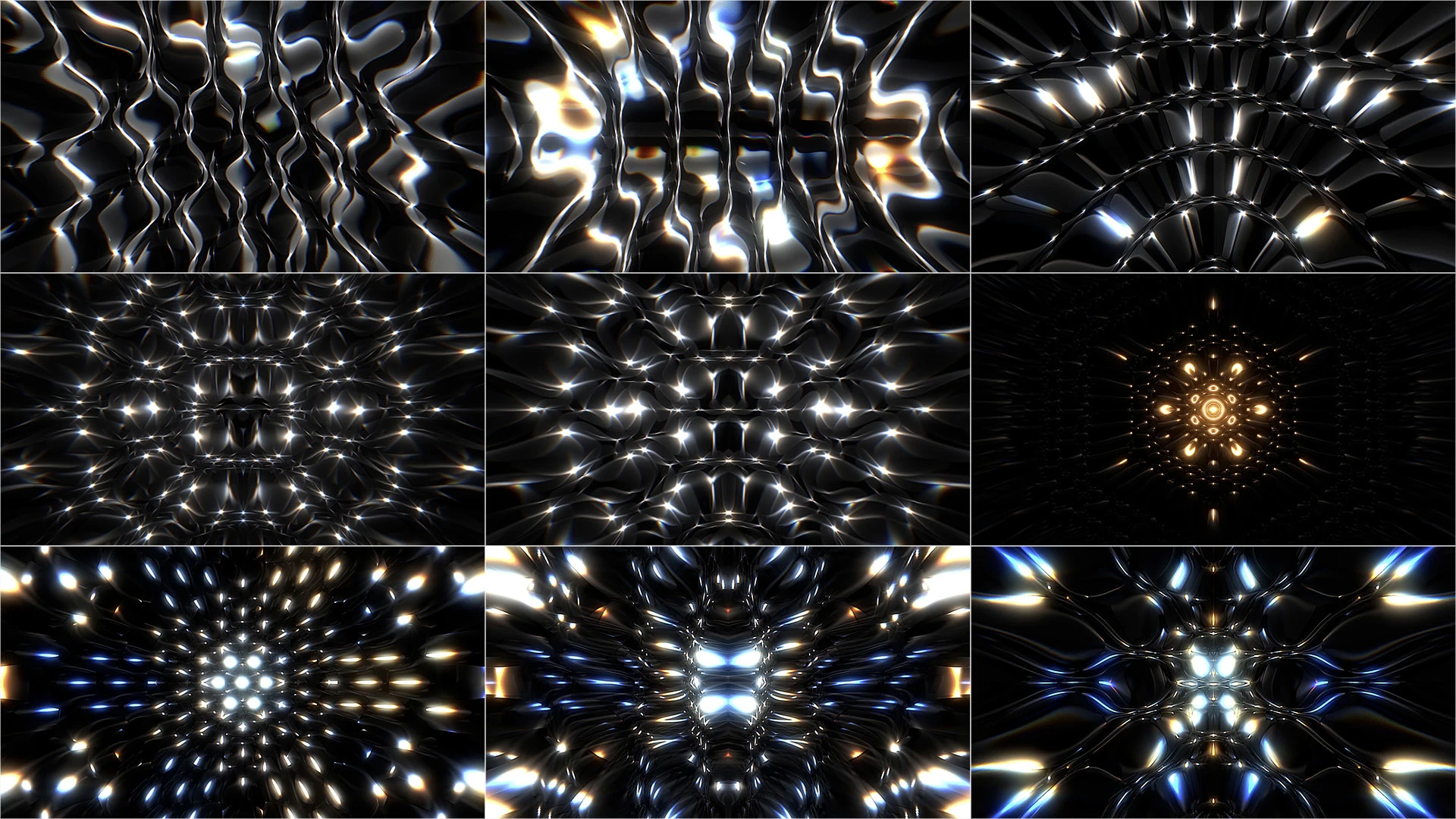 UNDERTOW, Silver, Symmetry, Fractal art, Graphics, Motif, Pattern, Triangle, Graphic design, VJ Pack created by Proto, Protobacillus, Protoloops, Video loop