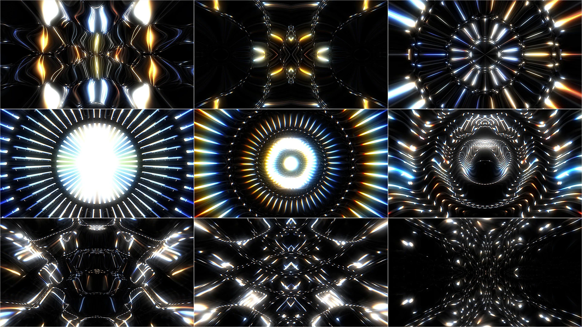 UNDERTOW, Fractal art, Symmetry, Silver, Graphics, Graphic design, Motif, VJ Pack created by Proto, Protobacillus, Protoloops, Video loop
