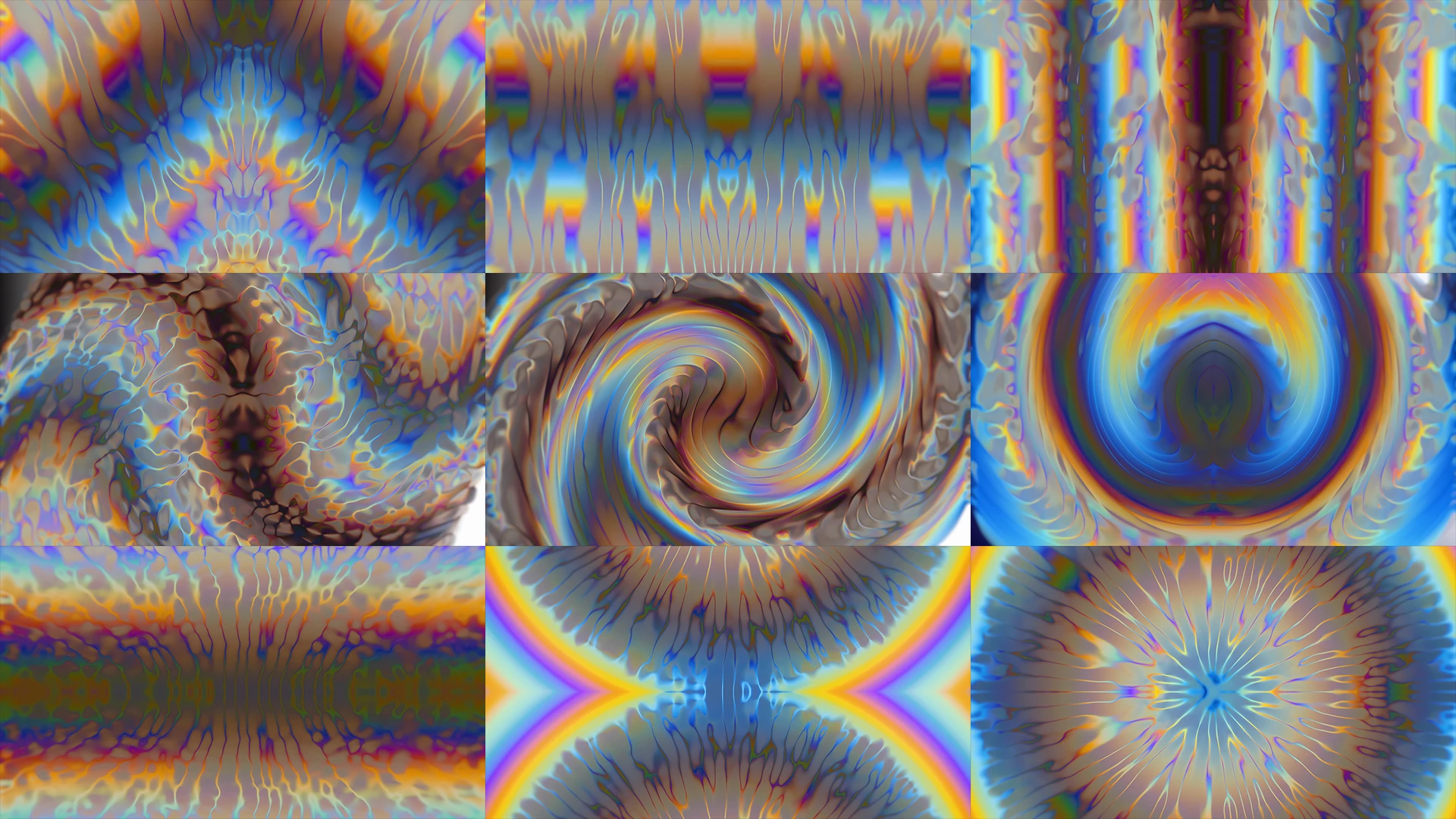 WONDER, Blue, Fractal art, Symmetry, Graphics, Graphic design, Modern art, Pattern, Psychedelic art, VJ Pack created by Proto, Protobacillus, Protoloops, Video loop