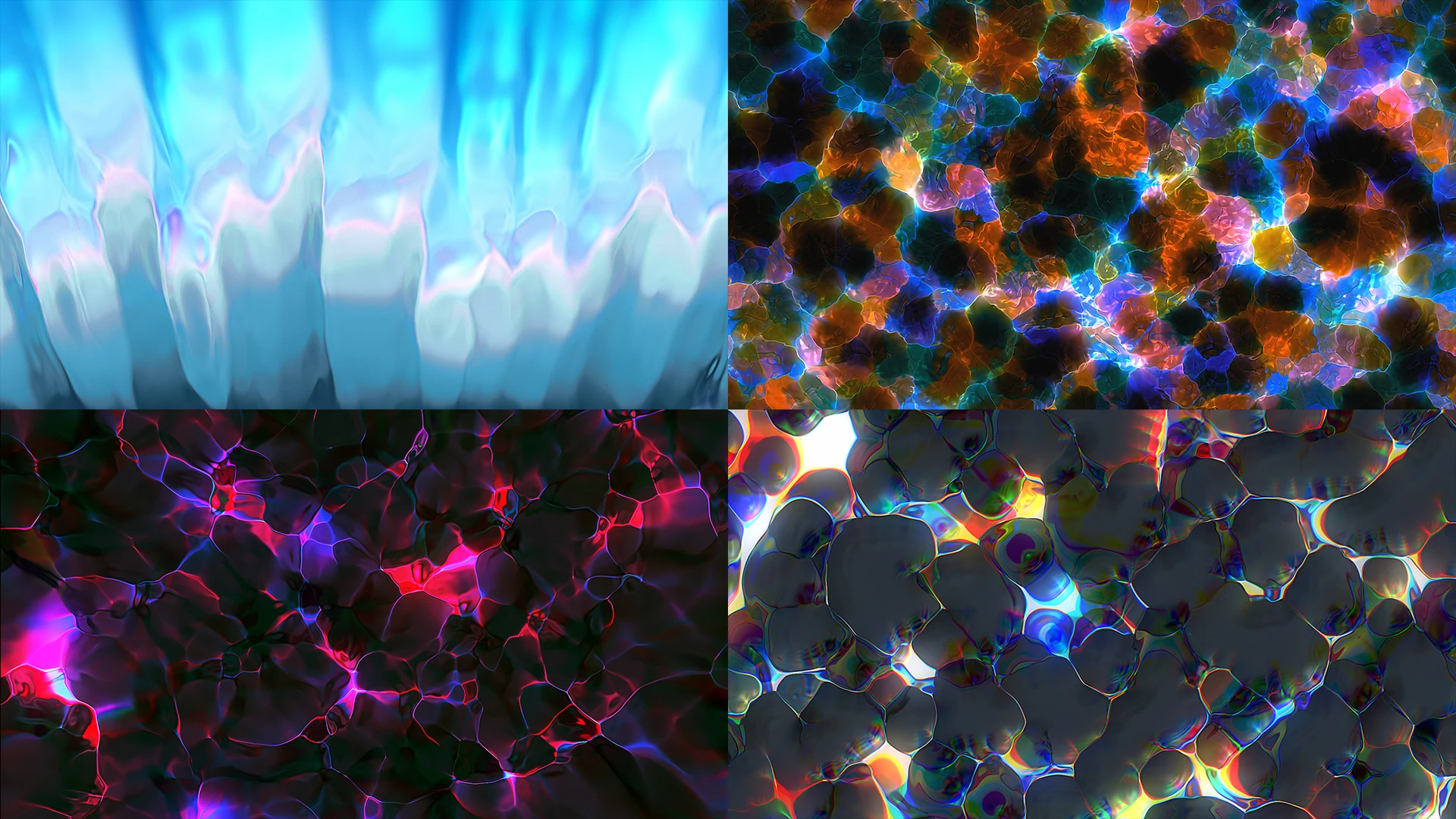 LIQUID PLEASURES, Blue, Orange, Purple, Symmetry, Fractal art, Graphics, Graphic design, VJ Pack created by Proto, Protobacillus, Protoloops, Video loop