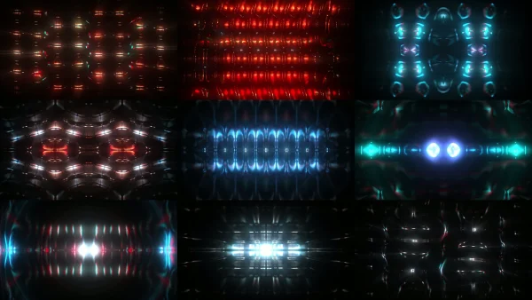 MEGASOMA, Red, Technology, Symmetry, Graphics, Fractal art, Neon, Graphic design, VJ Pack created by Proto, Protobacillus, Protoloops, Video loop