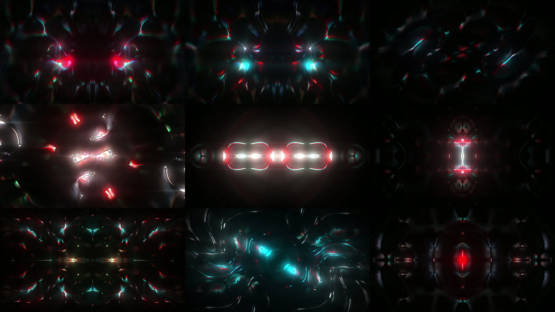 MEGASOMA, Red, Darkness, Night, Graphics, Fractal art, Graphic design, Neon, VJ Pack created by Proto, Protobacillus, Protoloops, Video loop