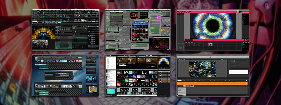 Resolume, Modul8 , VDMX, different VJ softwares