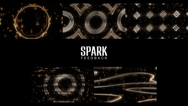 SPARK FEEDBACK, Night, Darkness, Graphics, Graphic design, VJ Pack created by Proto, Protobacillus, Protoloops, Video loop