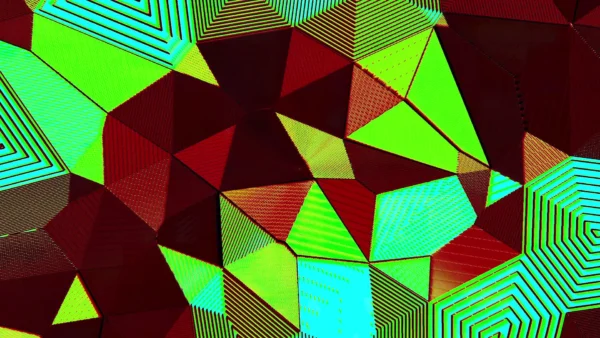 Protoloop_G_025_quality_sample Protoloop G 025 | Geometric, Green, Red, Psychedelic | video loop created by Protoloops | Protobacillus | Proto