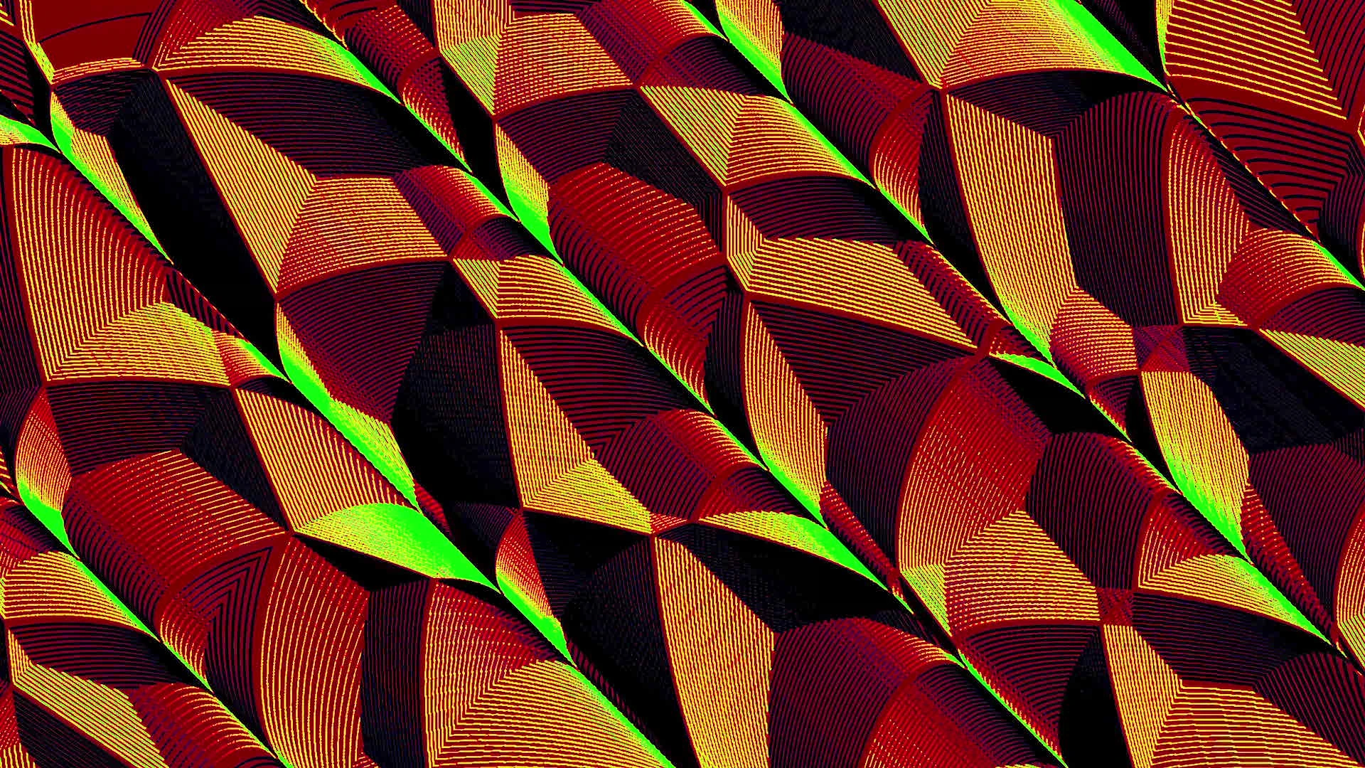 Protoloop G 026 | Geometric, Pattern, Red, Green | video loop created by Protoloops | Protobacillus | Proto