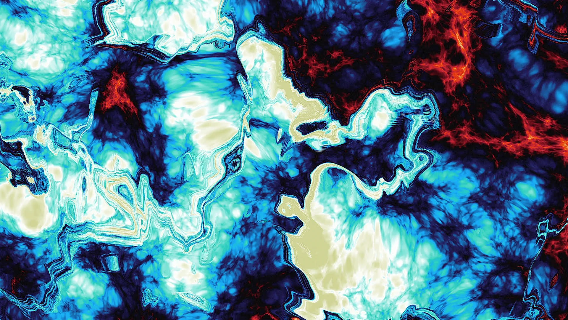 Protoloop G 079 | Organic, Glitch, Orange, Blue | video loop created by Protoloops | Protobacillus | Proto