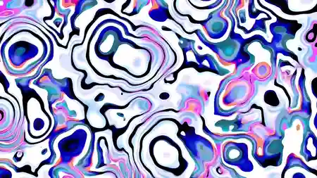 Protoloop G 094 | Liquid, Black, White, Pink | video loop created by Protoloops | Protobacillus | Proto