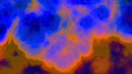 Protoloop G 107 | Organic, Orange, Blue | video loop created by Protoloops | Protobacillus | Proto