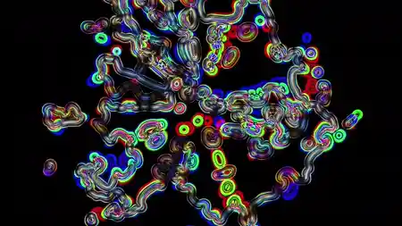 Protoloop G 125 | Dark, RGB, Organic | video loop created by Protoloops | Protobacillus | Proto