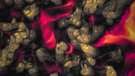 Protoloop G 207 | Organic, Plastic, Red, Bege | video loop created by Protoloops | Protobacillus | Proto