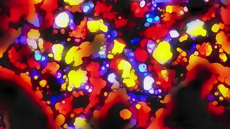 Protoloop G 212 | Organic, Red, Yellow | video loop created by Protoloops | Protobacillus | Proto