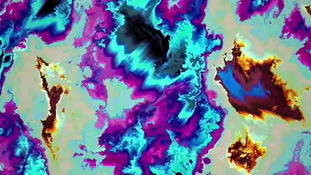 Protoloop G 222 | Organic, Yellow, Blue | video loop created by Protoloops | Protobacillus | Proto