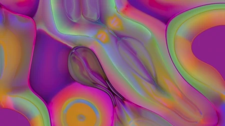 Protoloop G 223 | Organic, Pink, Green, Plastic | video loop created by Protoloops | Protobacillus | Proto