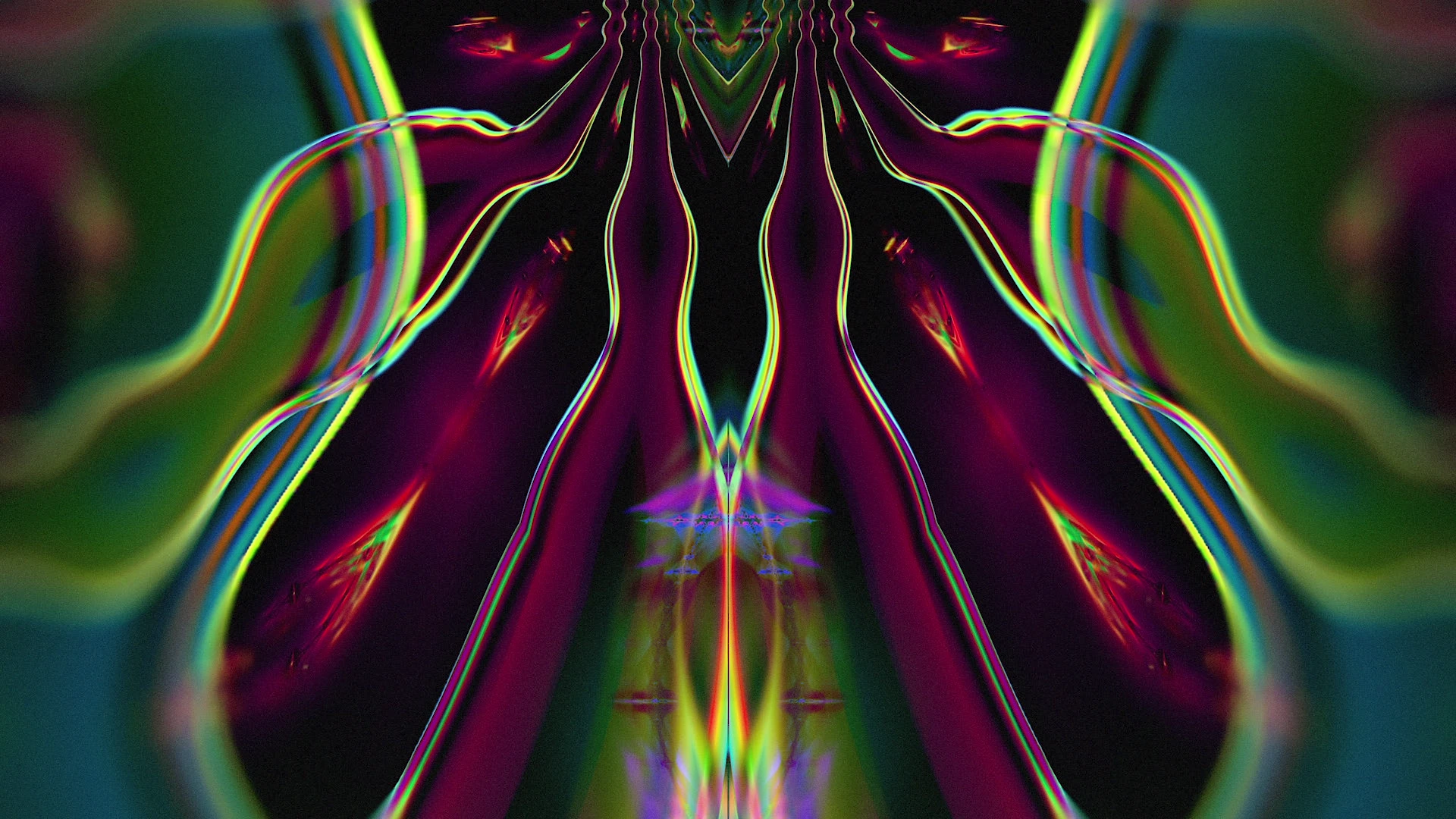 Protoloop G 239 | Symmetrical, Organic, Purple, Green | video loop created by Protoloops | Protobacillus | Proto