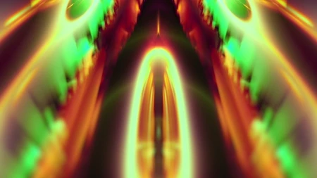 Protoloop G 240 | Symmetrical, Red, Green, Organic | video loop created by Protoloops | Protobacillus | Proto