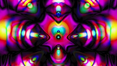 Protoloop G 253 | Organic, Symmetrical, Pink, Green | video loop created by Protoloops | Protobacillus | Proto