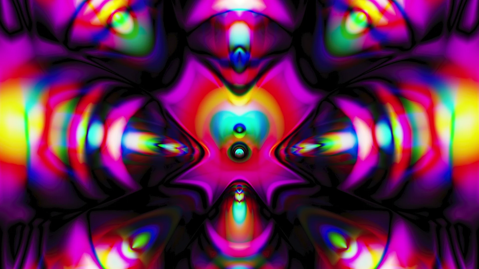Protoloop G 253 | Organic, Symmetrical, Pink, Green | video loop created by Protoloops | Protobacillus | Proto